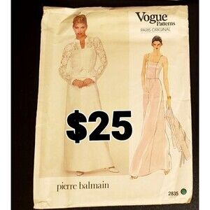 Pierre Balmain Vogue Uncut Sewing Pattern Misses Dress & Jacket 2835 Size 12